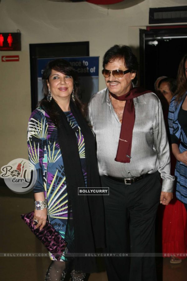 Sanjay Khan with wife at Premiere of movie 'Love Breakups Zindagi' at PVR