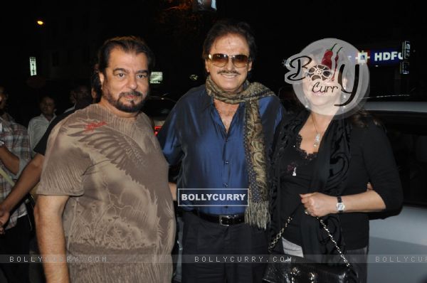 Sanjay Khan with wife at Success party of film 'Love Breakups Zindagi' at Aurus Pub in Juhu, Mumbai