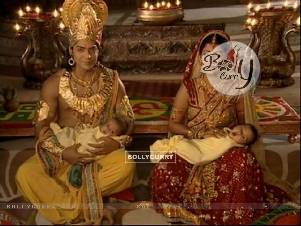 Siya-Raam with their children in Kaushalya Maa's dream