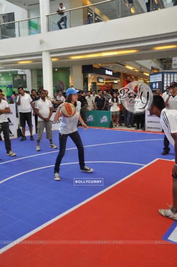 Kalki Koechlin at NBA Jam presented by HP at the R City Mall, Ghatkopar in Mumbai