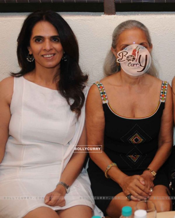 Anita Dongre with Monica Vazirali at launched of Anita Dongre desert cafe - Schokolaade at Khar
