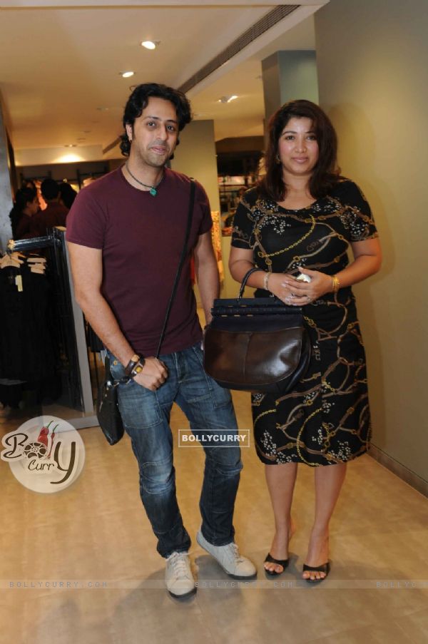 Salim Merchant with wife at launched of Anita Dongre desert cafe - Schokolaade at Khar Linking Road