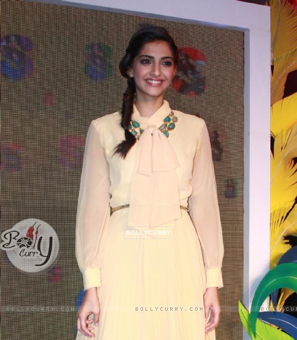 Sonam Kapoor at new range launch of Spice Mobiles at Hotel Grand Hyatt in Mumbai