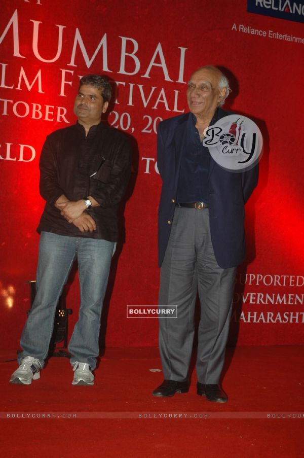 Yash Raj Chopra and Vishal Bharadwaj at MAMI Film Festival Closing Night