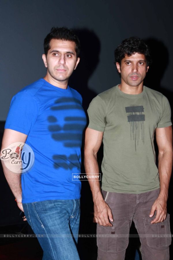 Ritesh Sidhwani and Farhan Akhtar at Press Conference of first look launch of Don 2 (166096)
