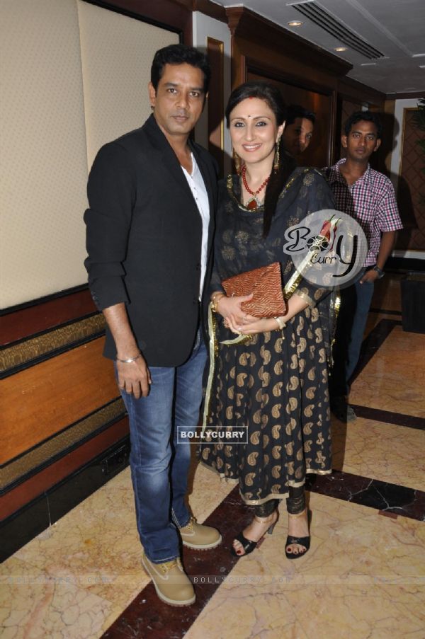 Anup Soni and Juhi Babbar at the launch of Deepti Naval's book in Taj Land's End, Mumbai