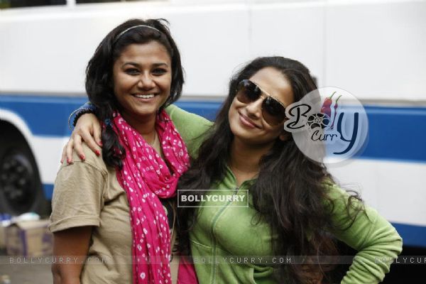 Vidya behind scenes of The Dirty Picture