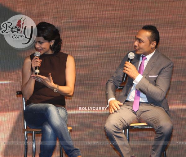 Rahul Bose and Gul Panag poses during the launch of book The Possible Dream in Mumbai