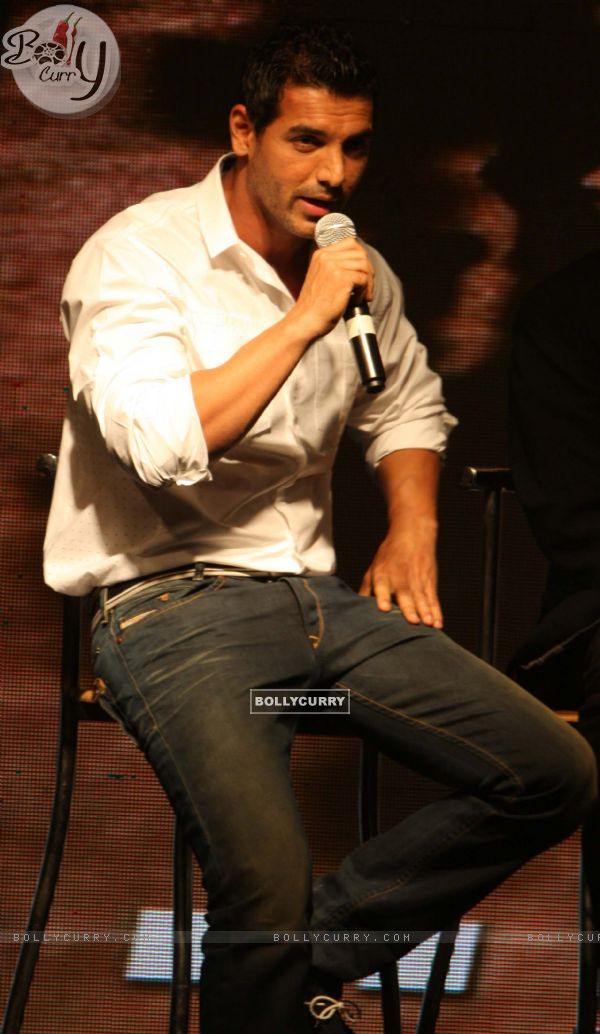 John Abraham during the launch of book The Possible Dream in Mumbai