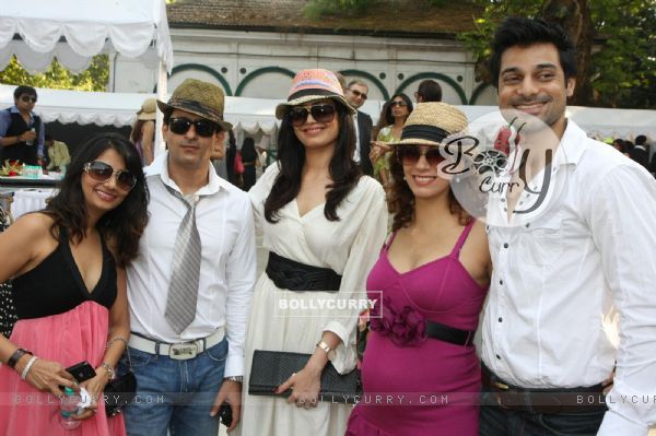 Hanif, Karishma and Amit at the 1st anniversary celebrations of accessories brand 'Audelade' in Mumb