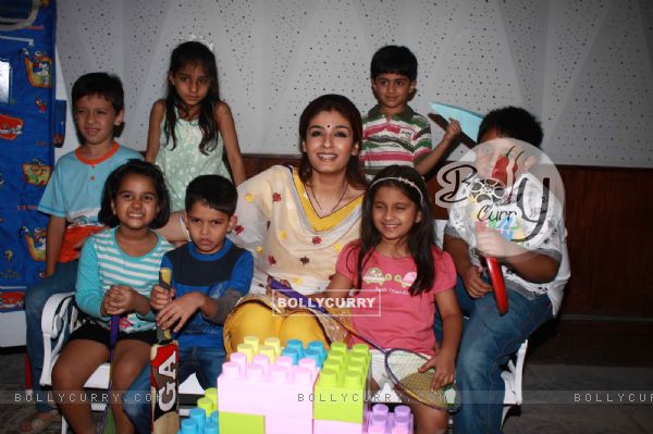 Raveena Tandon spotted at the Children's Day celebrations at Mehboob Studio