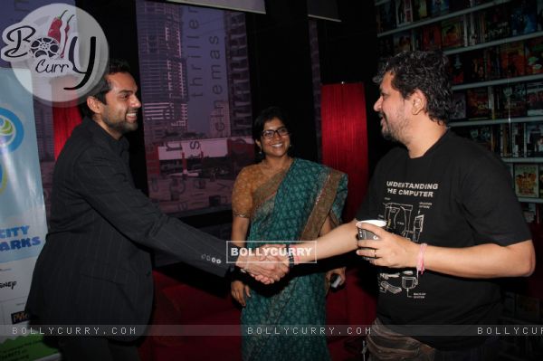 Abhay Deol and Amol Gupte at PVR Nest event, Lower Parel