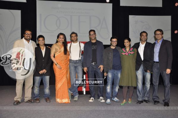 Ranveer Singh and Sonakshi Sinha at the launch of movie Lootera at Yashraj Studio in Mumbai