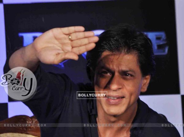Shah Rukh Khan at GoJiyo event spreading happiness with his laser beamed H.A.R.T! at Hotel Taj Lands End in Bandra, Mumbai