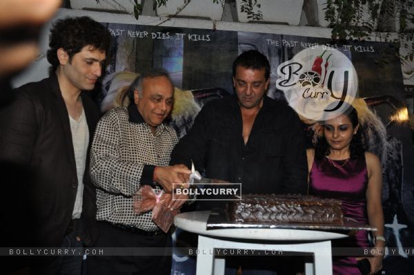 Sanjay Dutt with Shiney Ahuja and Bharat Shah launches film 'Ghost' music at Olive Kitchen and Bar at Bandra in Mumbai (170434)