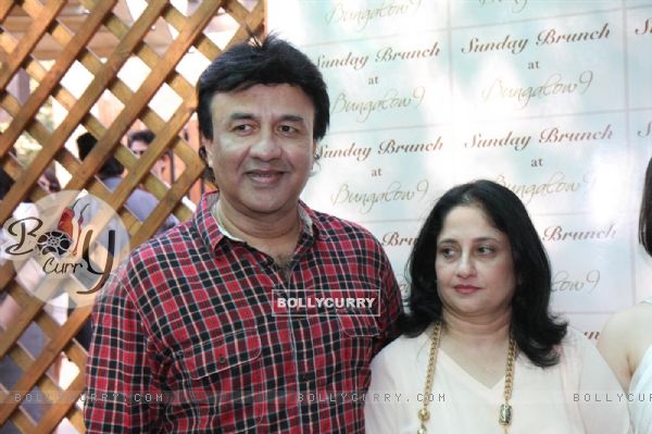 Anu Malik with wife grace Sunday Brunch at Bungalow 9 in Mumbai