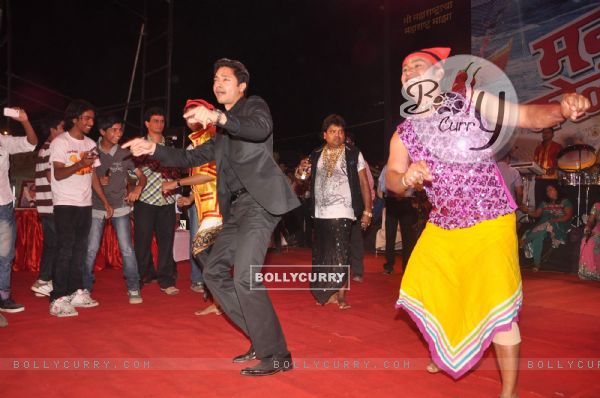 Shreyas Talpade at MNS Koli festival at Mahim