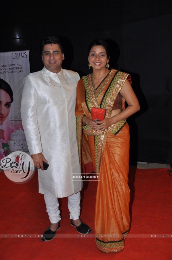 Vaishali Thakkar and Ayub Khan at Golden Petal Awards By Colors in Filmcity, Mumbai