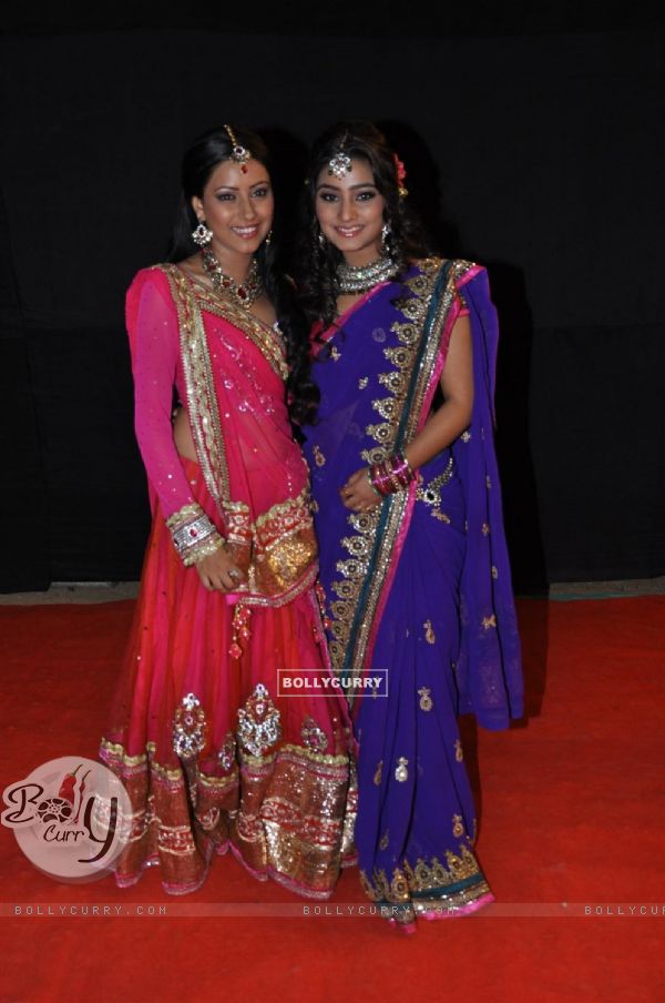 Pratyusha Banerjee and Neha Marda at Golden Petal Awards By Colors in Filmcity, Mumbai
