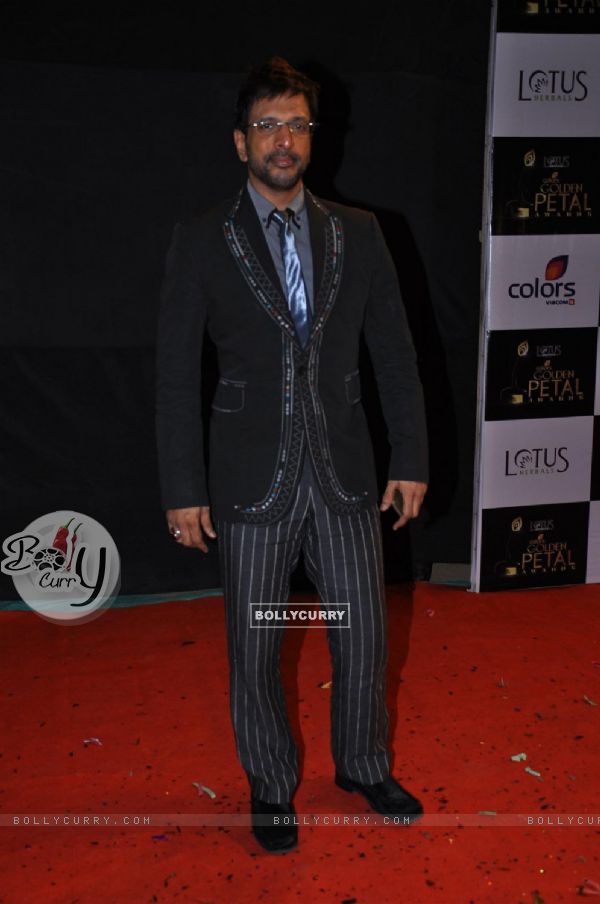 Javed Jaffrey at Red Carpet of Golden Petal Awards By Colors in Filmcity, Mumbai