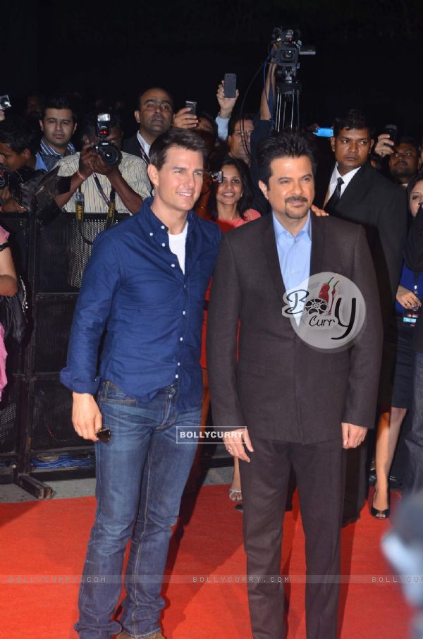 Tom Cruise and Anil Kapoor at special screening of their upcoming film Mission Impossible at IMAX