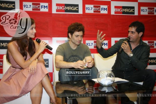 Shiney Ahuja and Julia Bliss at 92.7 BIG FM Studios in Mumbai to promote their film GHOST