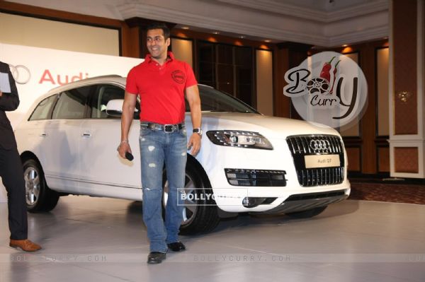 Audi India officially presenting an Audi Q7 to Superstar Salman Khan acknowledged the success of film 'Bodyguard' in Mumbai