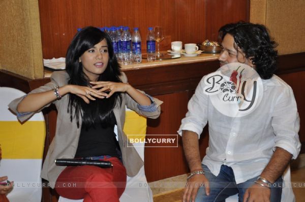 Amrita Rao with singer Kailash Kher