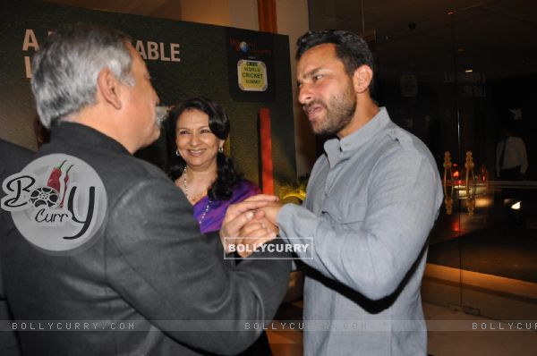 Saif Ali Khan and Sharmila Tagore at the 2nd edition of the RSD World Cricket Summit in Mumbai