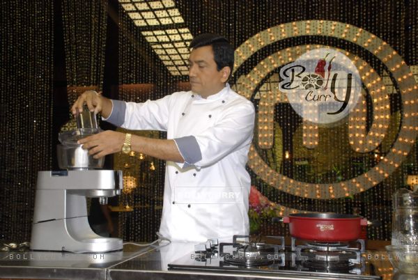Sanjeev Kapoor on the sets of Master Chef India 2 at RK Studios