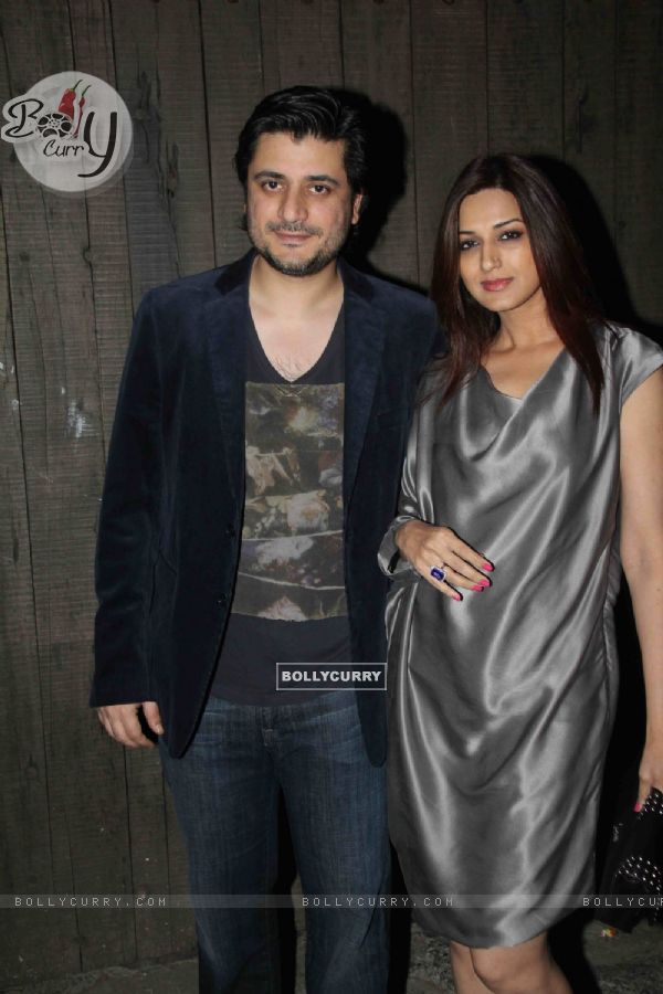 Sonali Bendre with hubby Goldie Behl snapped on her Birthday Bash