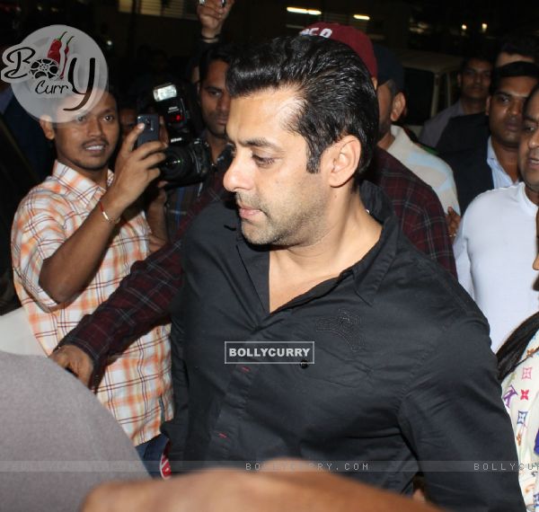 Salman Khan snapped at Mumbai International Airport