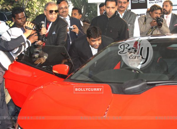 Legendary Amitabh Bachchan at the launch of super car DC Avanti, at Auto Expo 2012 in New Delhi
