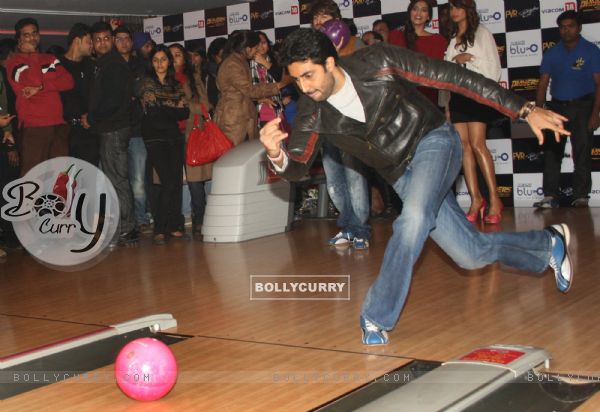 Abhishek Bachchan at "Blu O" to promote his film "Players", in New Delhi