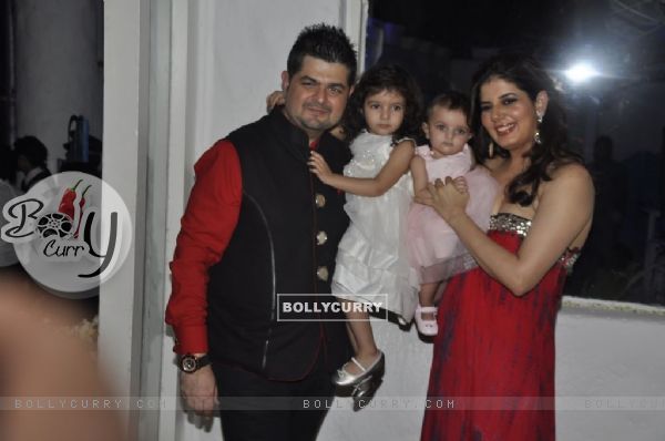 Dabboo Ratnani with wife and Kids at his Calendar launch