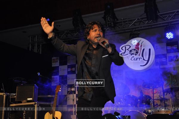 Kailash Kher performs during the release of his new album "Kailasha Rangeele" in Mumbai