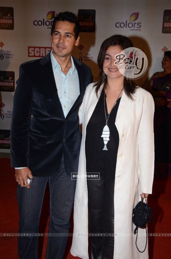 Dino Morea and Pooja Bhatt at the Red Carpet of Colors Screen Awards