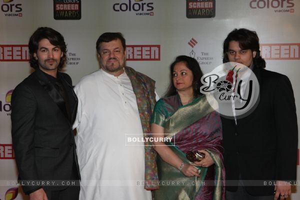 Neil Nitin Mukesh with his family grace 18th Annual Colors Screen Awards at MMRDA Grounds in Mumbai