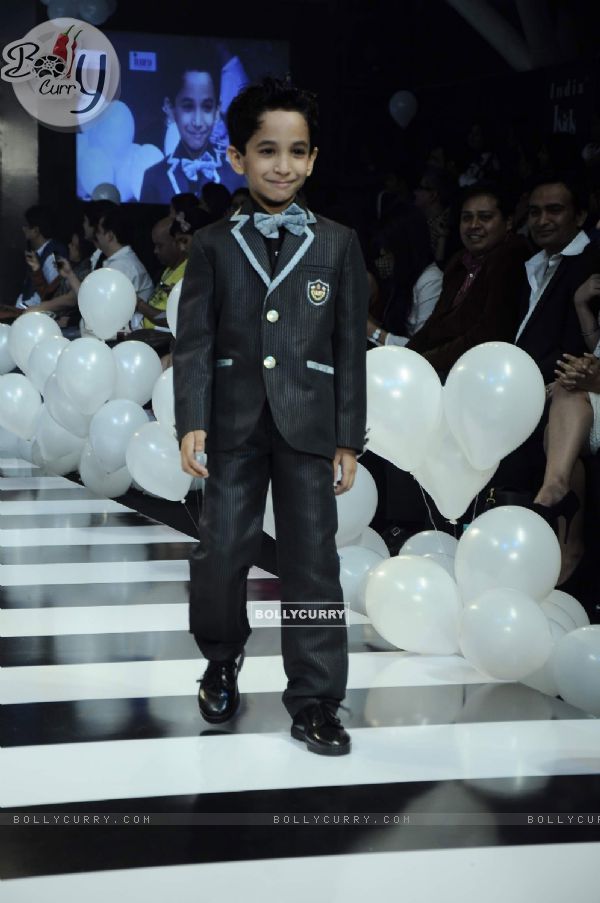 Kid walks for Rocky S at India Kids Fashion Week day 1 in Mumbai