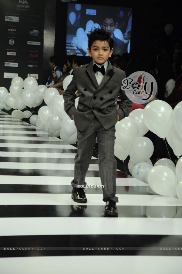 Kid walks for Rocky S at India Kids Fashion Week day 1 in Mumbai