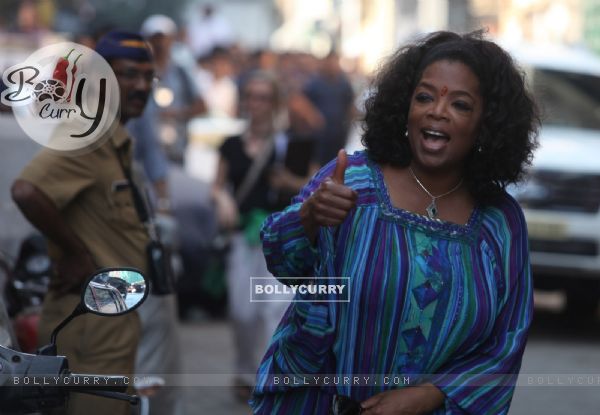 Oprah Winfrey shoots for her upcoming series 'Oprah's next Chapter' in Mumbai