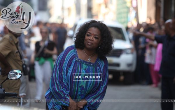 Oprah Winfrey shoots for her upcoming series 'Oprah's next Chapter' in Mumbai