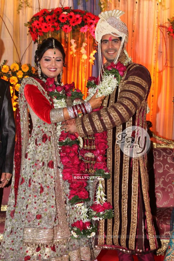 Deepshikha Nagpal and Kaishav Arora wedding reception in Mumbai