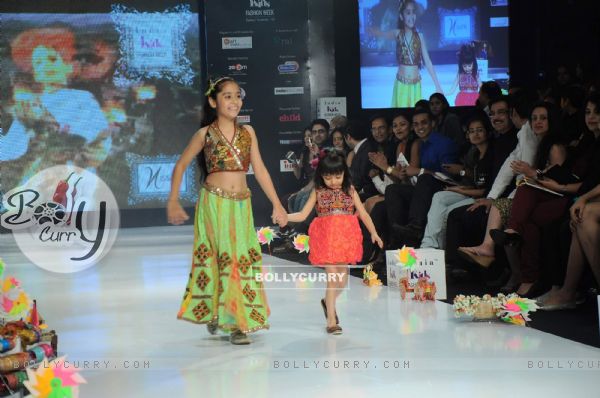 Kid walk the ramp for Nishka Lulla on Day 3 at India Kids Fashion Show