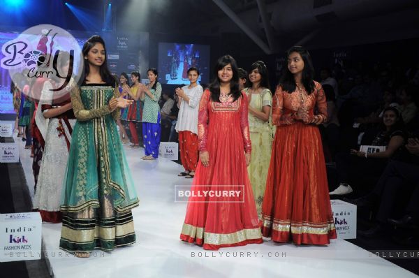 Designer Prachi Badve displays her collection on Day 3 at India Kids Fashion Show at Intercontinental The Lalit. .