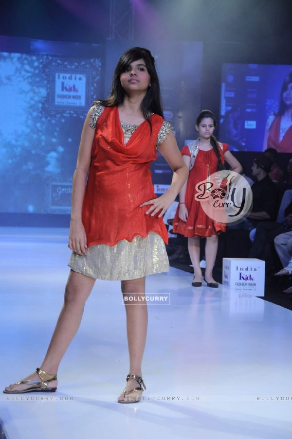 Designer Prachi Badve displays her collection on Day 3 at India Kids Fashion Show at Intercontinental The Lalit. .