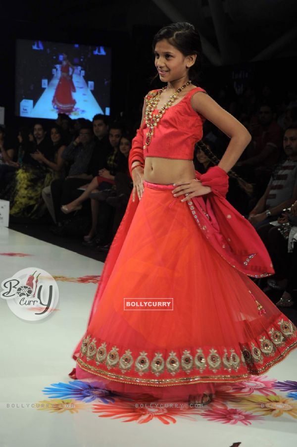 Kids walk the ramp on Day 3 at India Kids Fashion Show