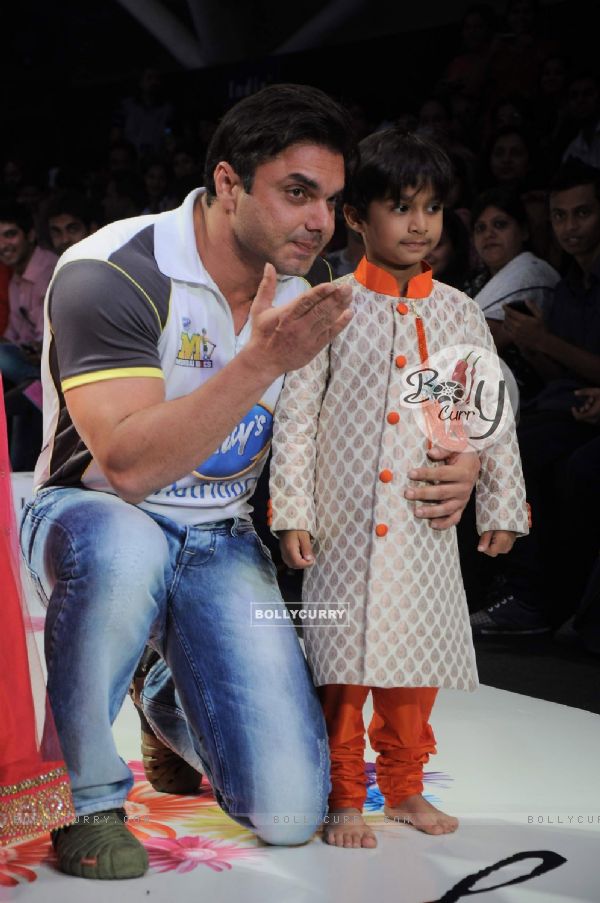 Sohail Khan as the show stopper on Day 3 at India Kids Fashion Show