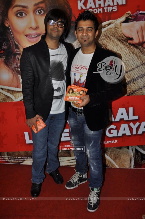 Celeb during the music launch of film Tere Naam Love Ho Gaya in Mumbai