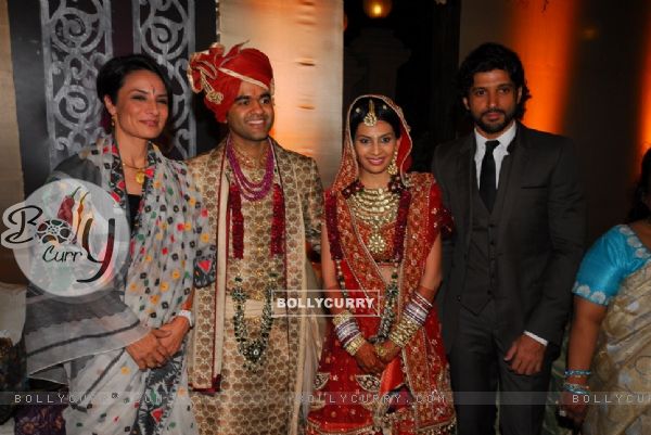 Farhan Akhtar at Abhinav Jhunjhunwala and Prerna Sarda's wedding reception